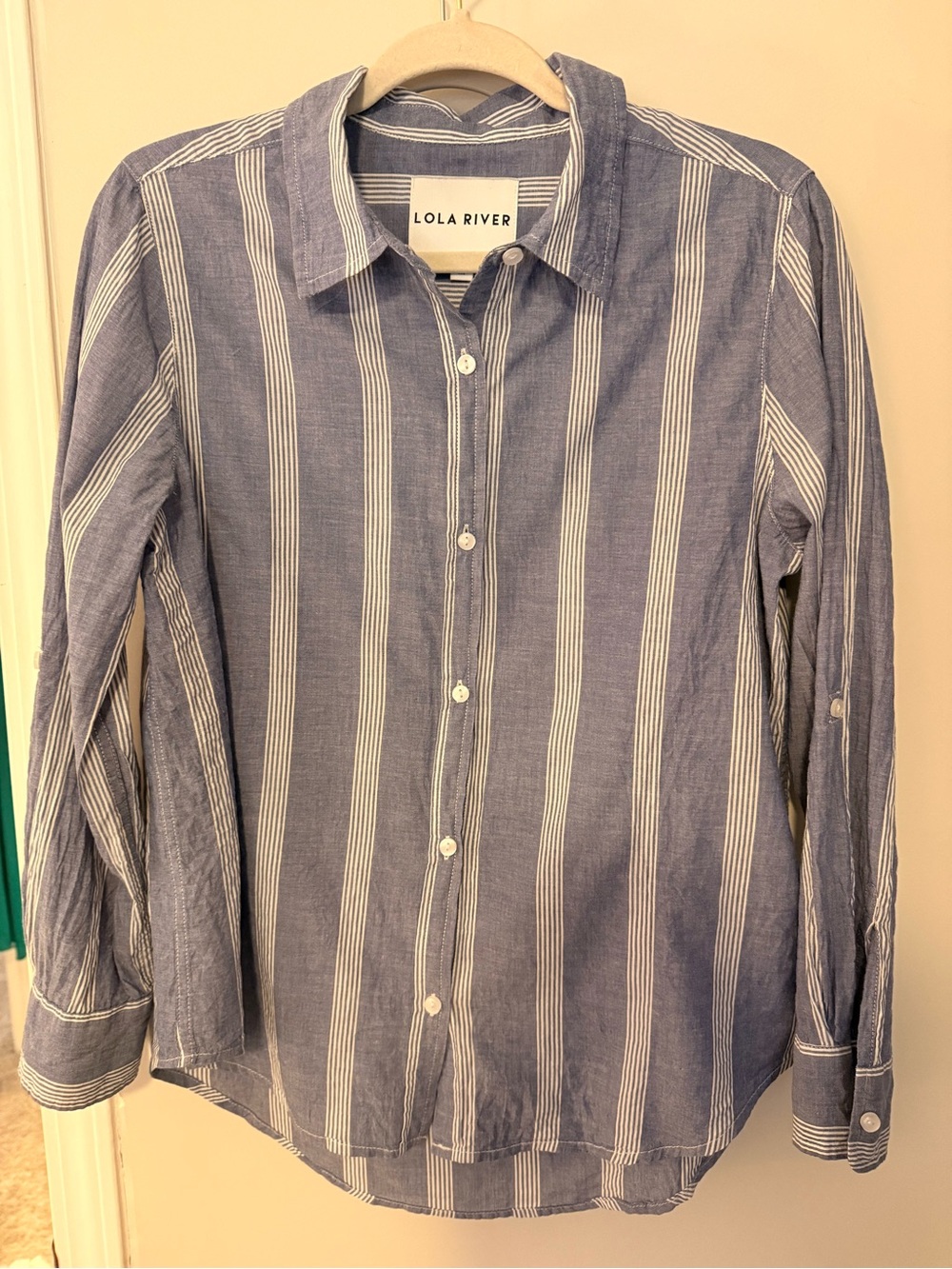 Lola River Blue Stripe Button-Down Shirt